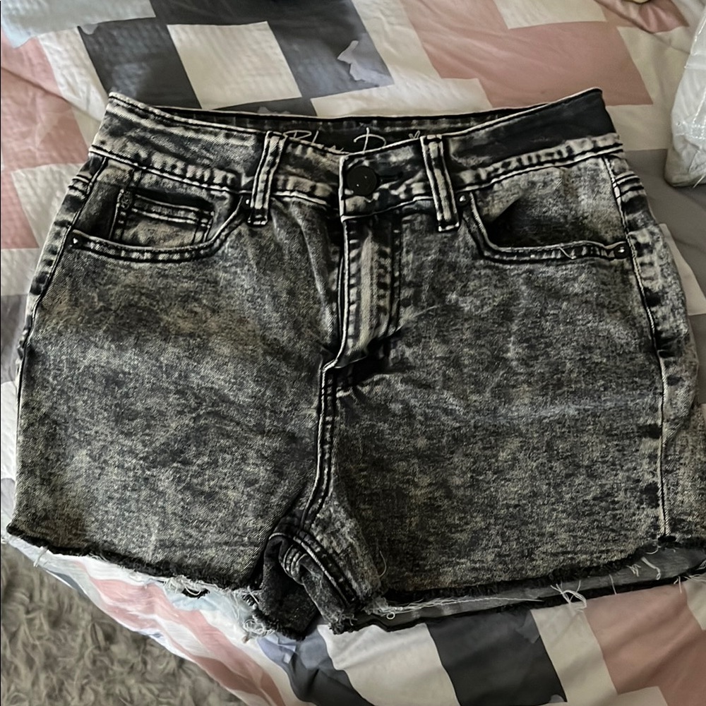 Women's Black Denim Shorts